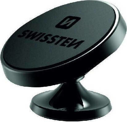 Swissten S-GRIP DASHBOARD DM7 Поставка за Мобилен Телефон за Кола с магнит Черна