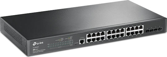 TP-LINK TL-SG3428 Managed L2 Switch with 24 Gigabit (1Gbps) Ethernet Ports and 4 SFP Ports