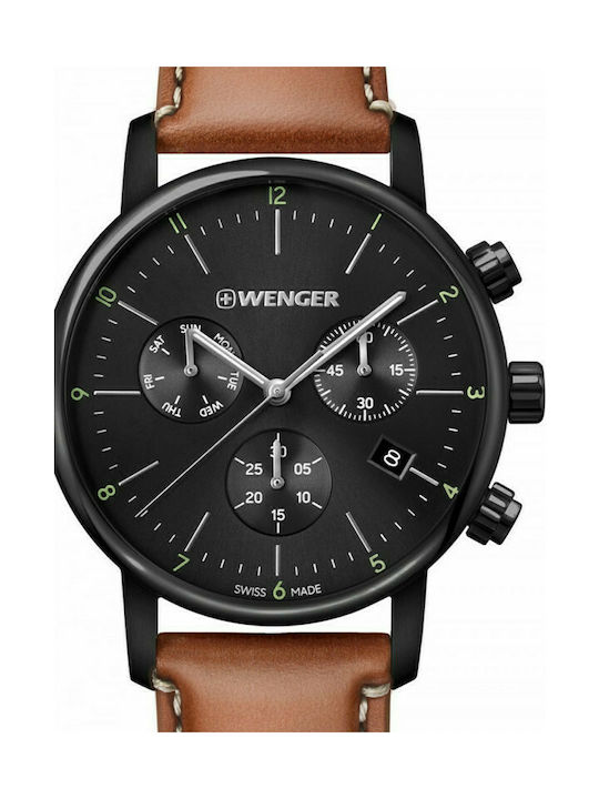 Wenger Urban Classic Chrono Black / Brown