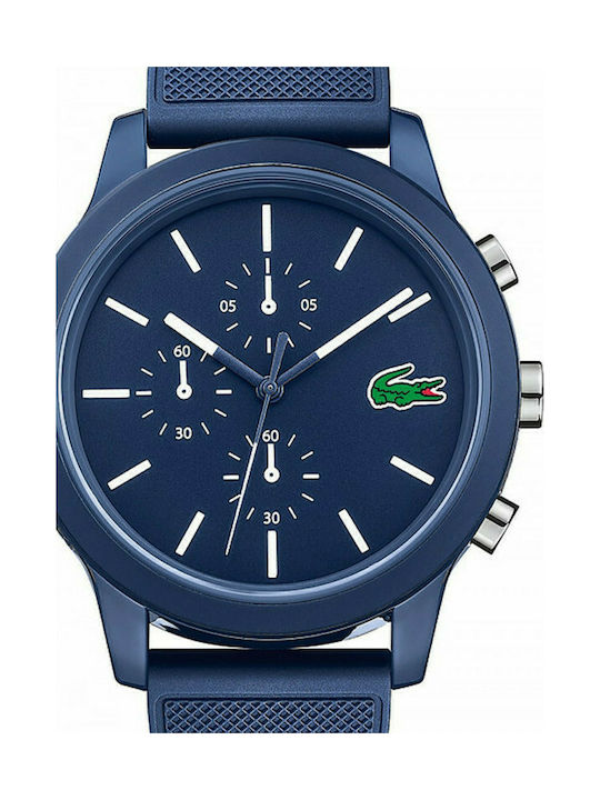 Lacoste 12.12 Ρολόι Μπαταρίας με Καουτσούκ Λουράκι Lacoste 12.12 Ρολόι Μπαταρίας με Καουτσούκ Λουράκι