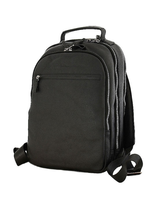 Marta Ponti Paris Men's Leather Backpack Black