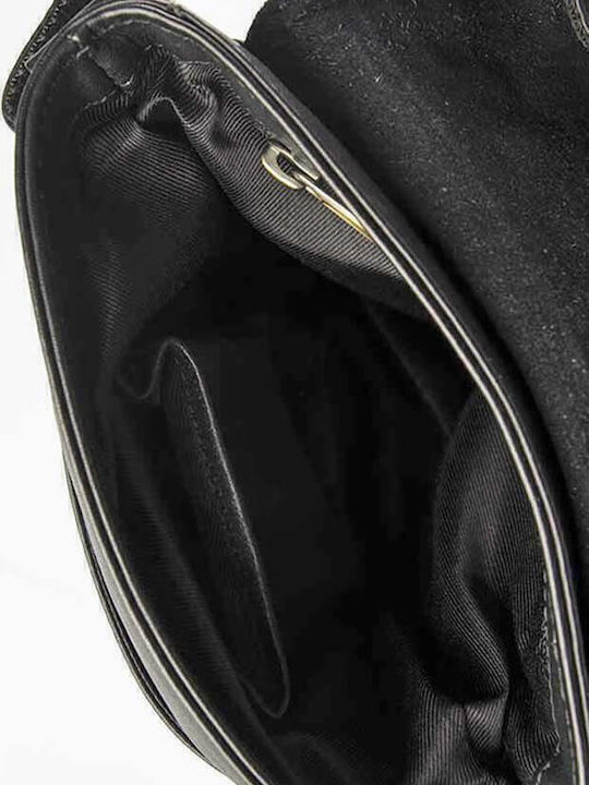 Leather Men's Shoulder / Crossbody Bag Black