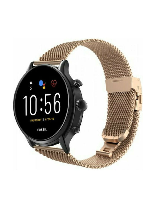 Milanese Λουράκι Ανοξείδωτο Ατσάλι Ροζ Χρυσό (Huawei Watch GT/GT Pro 2/3/4/5 / Ultimate 46mm)