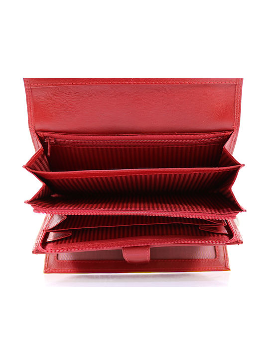 Large Leather Women's Wallet Classic Red