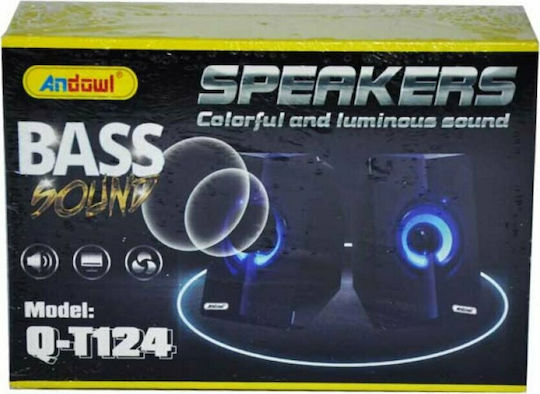 Andowl Q-T124 2.0 Speakers 3W Black