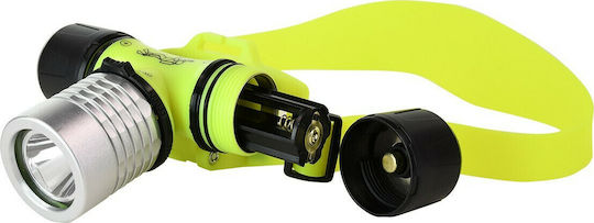 GloboStar Headlamp LED IP68 with Maximum Brightness 300lm Extreme XHP50 3 x AAA Green