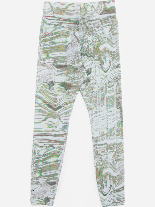 Formare Colanti de femei Cropped Colanti Talie inalta Alb