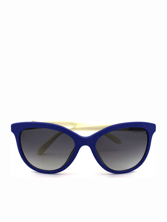 Blumarine Women's Sunglasses with Blue Plastic Frame SBM652 0D82