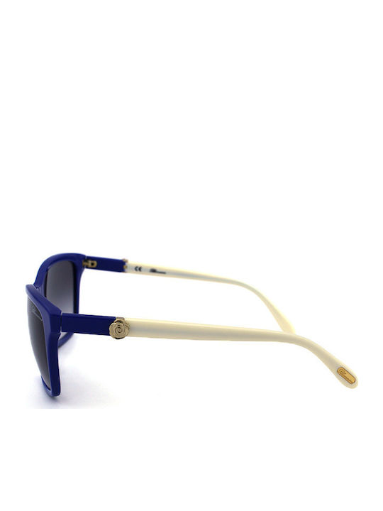 Blumarine Unisex Sonnenbrille mit Blau Kunststoff Gestell SBM651 0D82