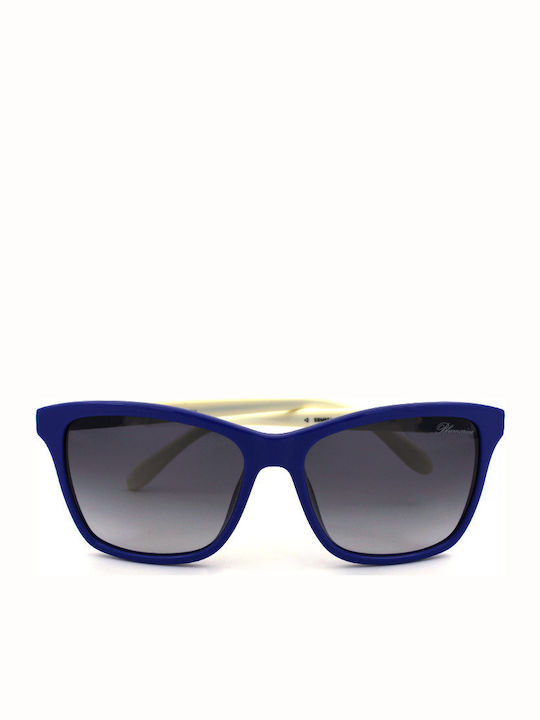 Blumarine Unisex Sonnenbrille mit Blau Kunststoff Gestell SBM651 0D82