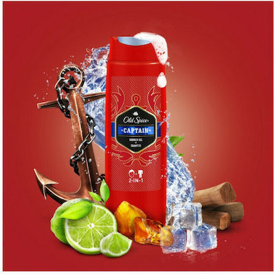 Old Spice Captain Shampoo Shower Gel for Men for Body & Hair 400ml