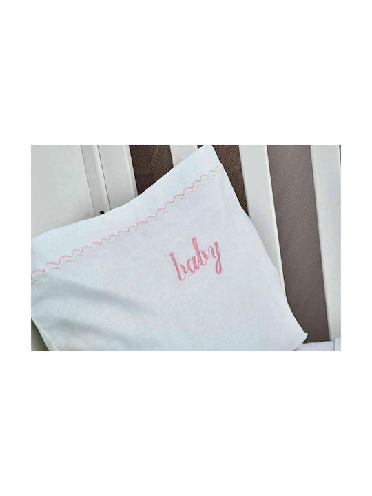 Cokitex Train Baby Sheets Set Crib Cotton White 120x160cm 3pcs