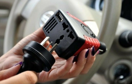 Car Inverter 150W to Converter 12V DC in 220V AC with 1xUSB