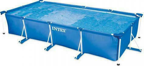 Intex Prism Басейн PVC 7127л с Метална Рамка 450x220x84см Светлосин