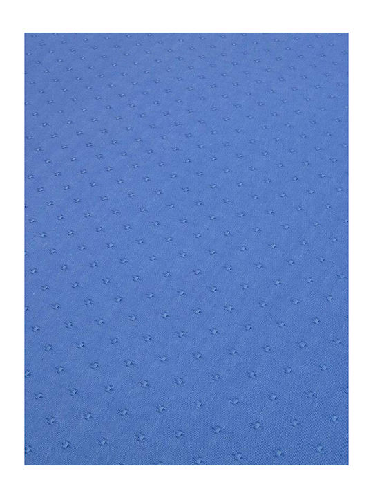 Sunshine Nico Cotton Checkered Tablecloth 26 Blue 140x140cm