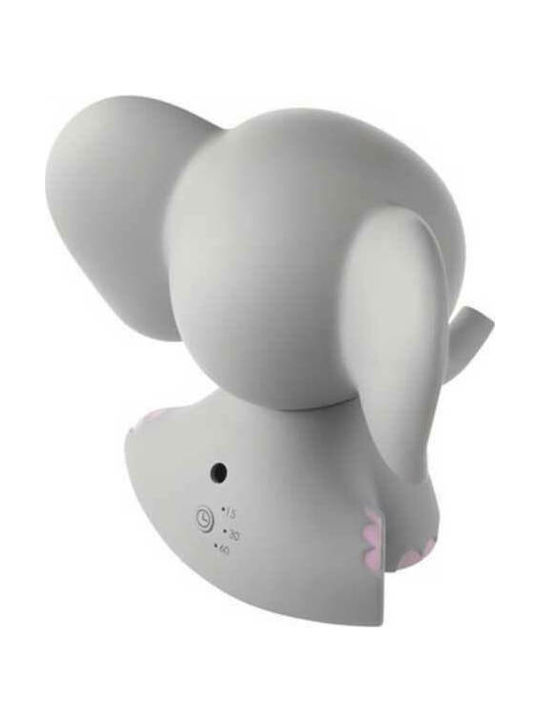 Homedics LED Kinder Dekorative Lampe Elephant Gray