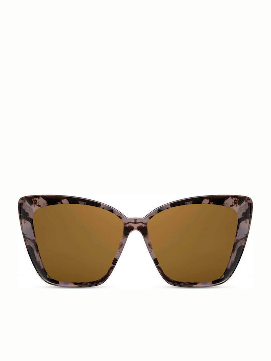 Solo-Solis Women's Sunglasses with Brown Tartaruga Frame and Brown Lens NDL2625