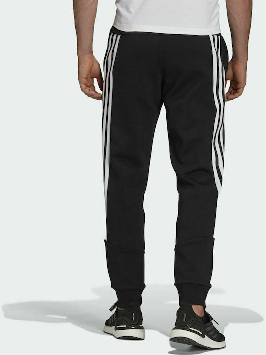 Adidas Future Icons 3-Stripes Παντελόνι Φόρμας με Λάστιχο Μαύρο