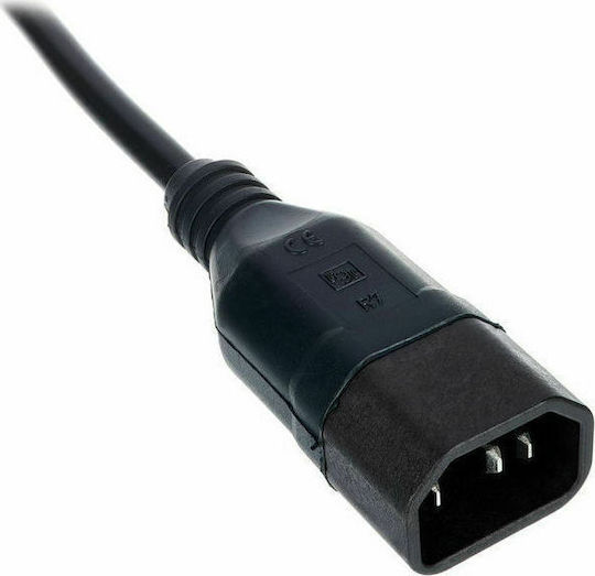 Valueline IEC C14 - IEC C13 Cable 2m Μαύρο PRIME-0024