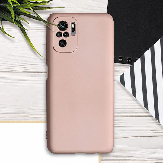 KWmobile Back Cover Σιλικόνης 1.3mm Metallic Rose Gold (Redmi Note 10 / 10s / Poco M5s)