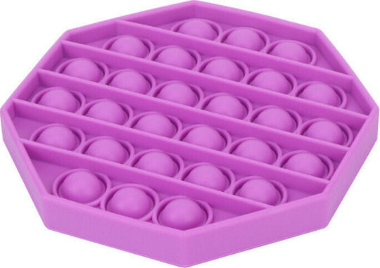 Pop It Fidget Octogonal Din Silicon Violet