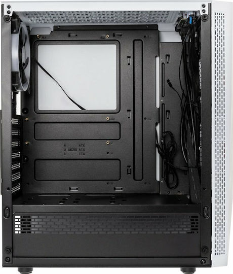 Kolink Void Gaming Midi-Turm Computergehäuse mit Seitenfenster und RGB-Beleuchtung Weiß