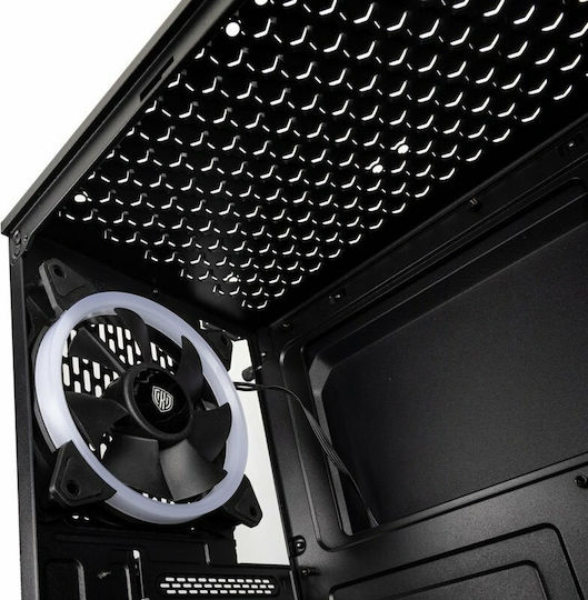 Kolink Inspire K8 Gaming Midi Tower Κουτί Υπολογιστή με Πλαϊνό Παράθυρο και RGB Φωτισμό Μαύρο