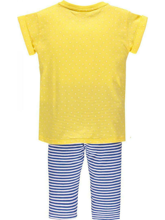 Brums Set with Leggings Jersey T-Shirt+Leggings 3/4 181BGEM006-416 Yellow Girl