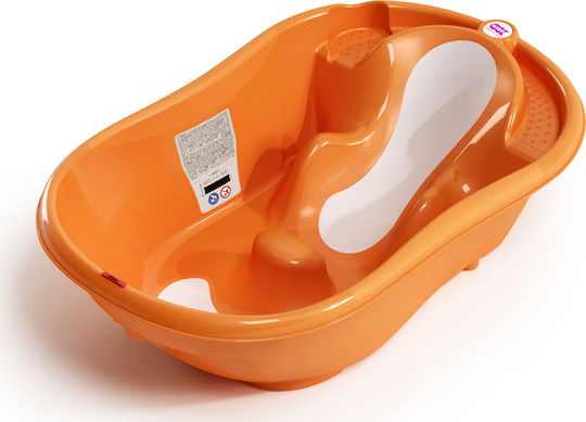 OK Baby Baby Bath Onda 4 with Thermometer Orange