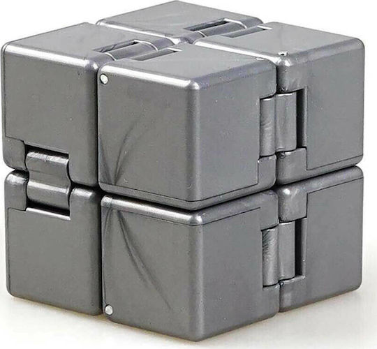 Anti Stress Fidget Infinity Cube Πλαστικό Ασημί