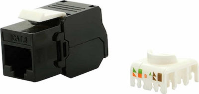 DeLock Keystone Module RJ45 jack > RJ45 jack Cat.6 UTP Black