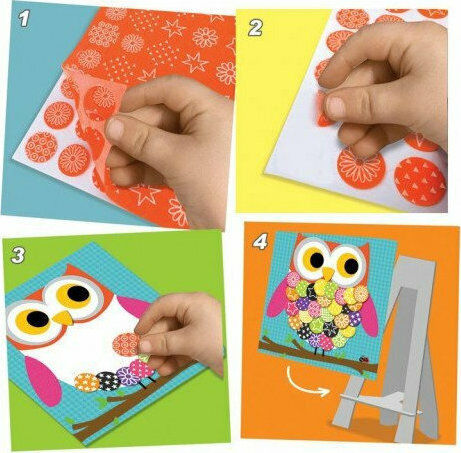 Crealign Children's Craft Decorate with Felt Animals of the Countryside for Children 3+ years Years