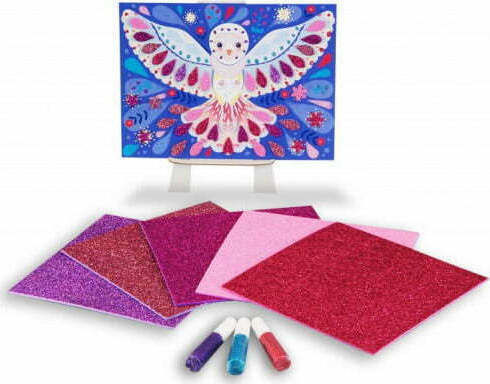 Crealign Children's Craft Decorate with Glitter Magic Birds for Children 5+ years Years