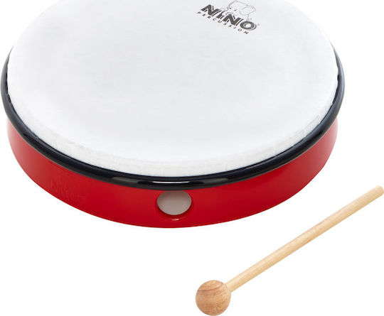 Nino Percussion Tambourine Abs Hand Drum 10 Inches with Synthetic Leather