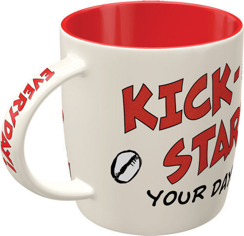 Nostalgic Art MOTOmania - Kick-Start Your Day Чаша Керамично Бяла