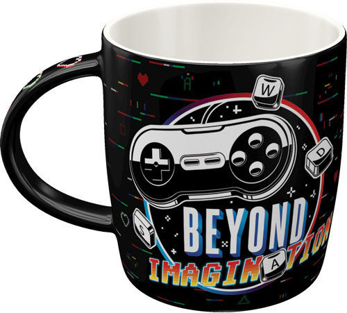 Nostalgic Art Achtung Gaming Beyond Imagination Чаша Керамично Черен