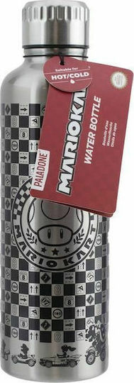 Paladone Παιδικό Παγούρι Super Mario Αλουμινίου Ασημί 500ml