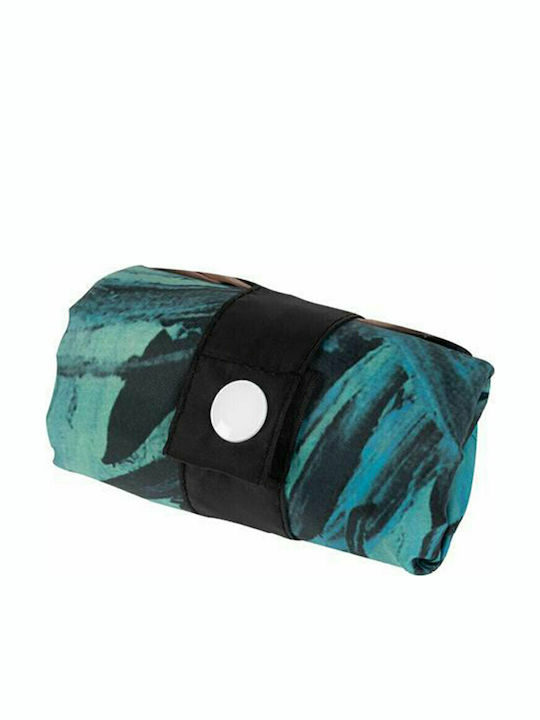 Loqi Jean Michel Basquiat Warhol Fabric Shopping Bag in Blue color