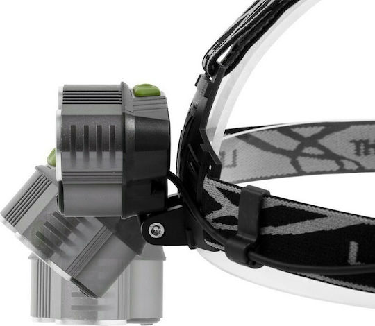 GloboStar Rechargeable Headlamp LED IP44 with Maximum Brightness 5000lm XML2-T6 Black