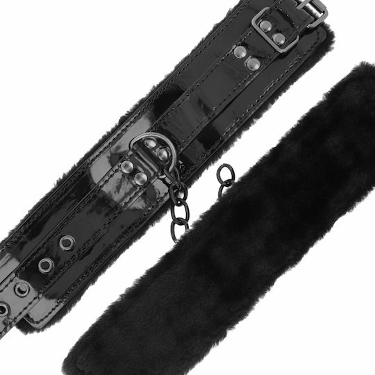Darkness Ankle Restraints With Padlock Cătușe în Culoare Negru