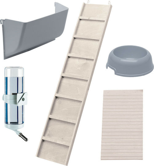 Ferplast Cottage Holzkäfig für Kaninchen 129cmx68cmx103.5cmcm.