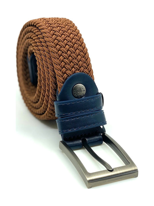 Legend Accessories Men's Knitted Elastic Belt Tabac