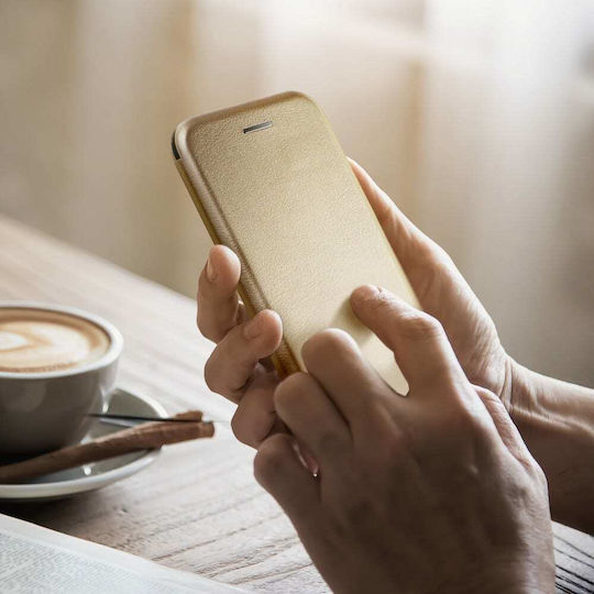 Forcell Elegance Book Synthetic Leather Gold (Galaxy A12)