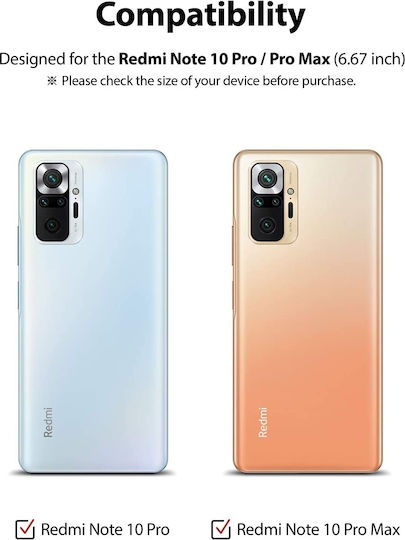 Ringke Invisible Defender Vollflächig gehärtetes Glas (Redmi Note 10 Pro) G4AS042