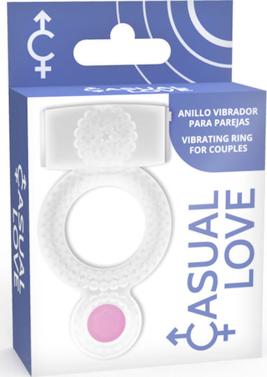 Love Casual Ring Vibrating Double Pleasure Transparent