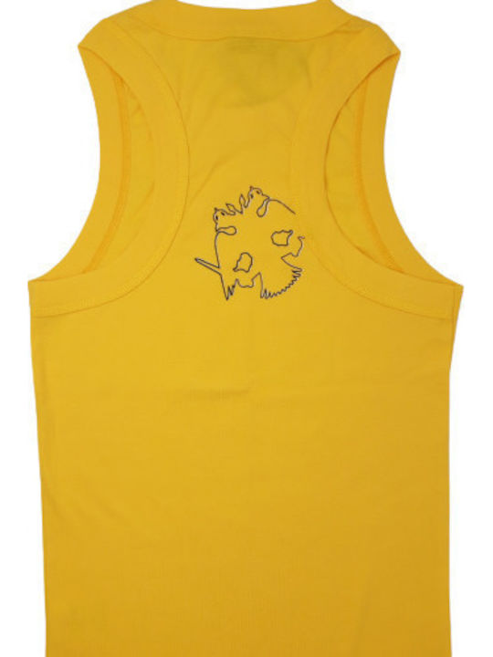 Men's Sleeveless Undershirt Yellow