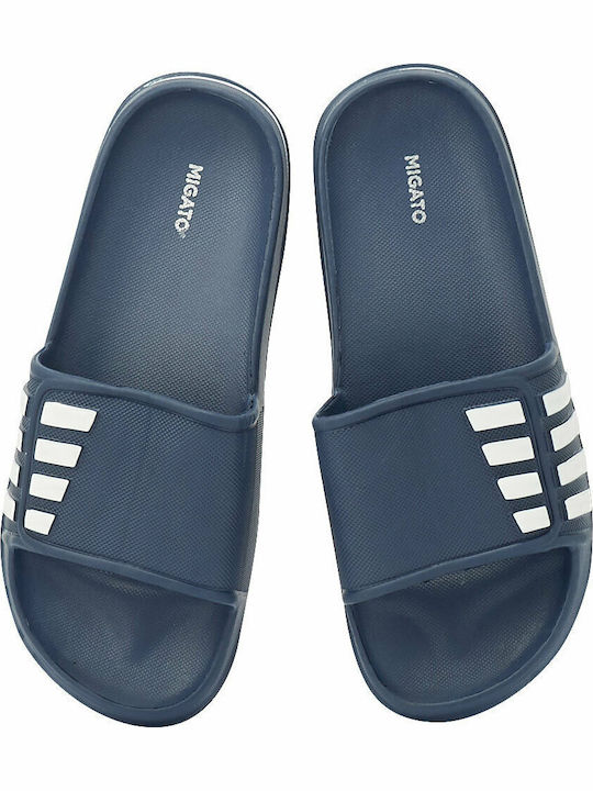 Men's Blue Slides
