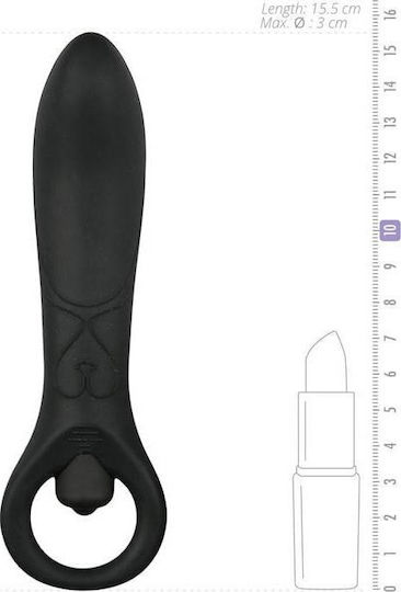 Easytoys Dusk Lover Vibrator Anal Negru 15.5cm