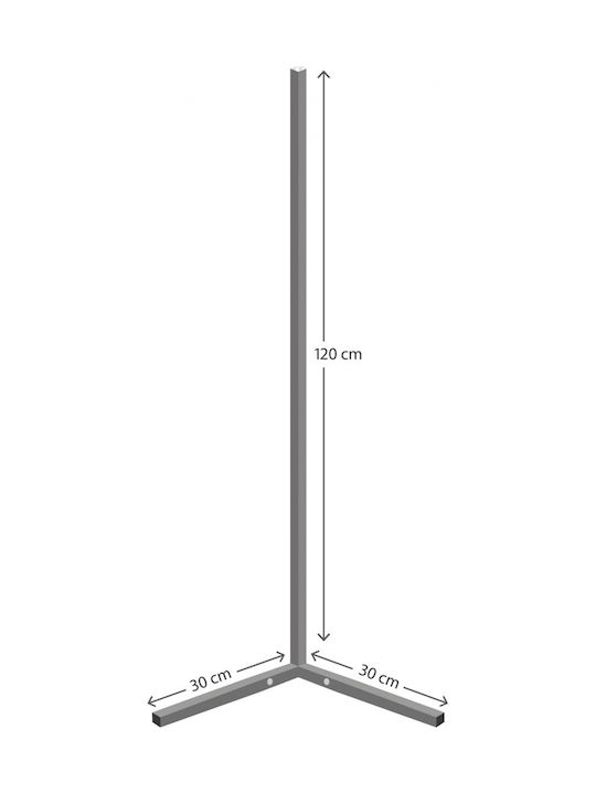 Freebox LED Φωτιστικό Δαπέδου Υ120xΜ30εκ. με RGB Φως Μαύρο