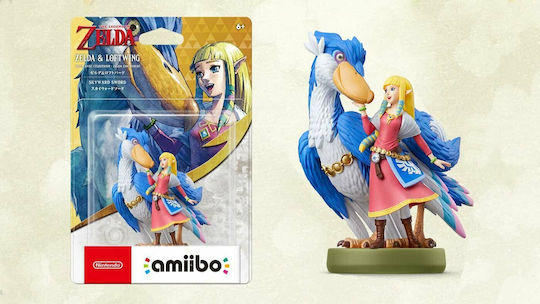 Nintendo Amiibo Legenda lui Zelda Zelda & Loftwing Figură de personaj pentru Comutator/WiiU/3DS